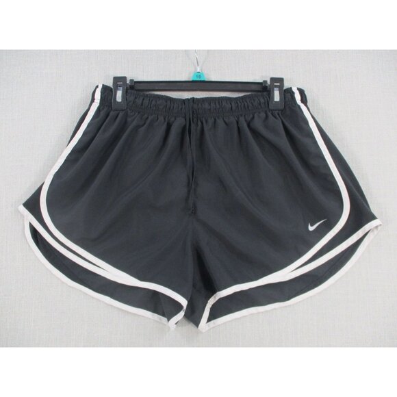 Nike Womens Black Dri-Fit Running Shorts XL With White Trim - Picture 1 of 6